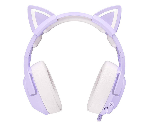 I-ONIK Słuchawki gamingowe Onikuma K9 RGB kocie uszka USB fioletowe (przewodowe) ON-K9_CAT/PE - 1269105 - zdjęcie